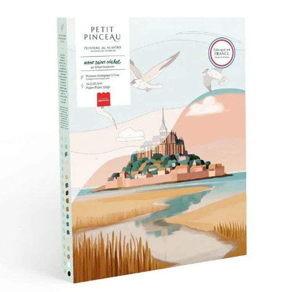 Coffret peinture au numéro - Petit Pinceau - Mont Saint Michel - par La Petite Epicerie
