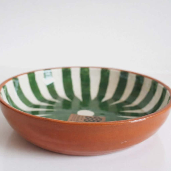 Assiette rayée Casa Cubista artisanat portugais