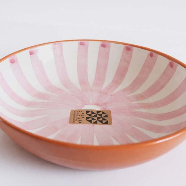 Assiette rayée Casa Cubista artisanat portugais