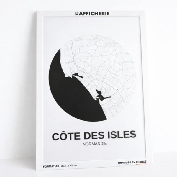 Affiche A3 – Plan de Côte des Isles