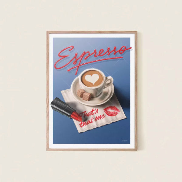 Affiche Expresso – Décoration murale 30 x 40 cm ☕