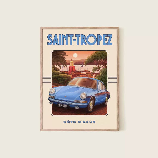 Affiche Saint-Tropez – Décoration murale 30 x 40 cm ☀️