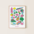 Affiche Summer – Décoration murale 30 x 40 cm ☀️