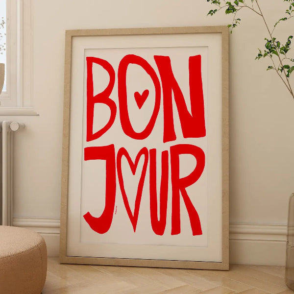 Affiche A3 "BONJOUR"