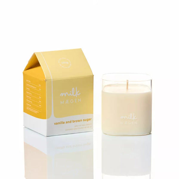 Bougie Milk Vanille & Sucre Roux – Bougie Parfumée Gourmande – 300 g