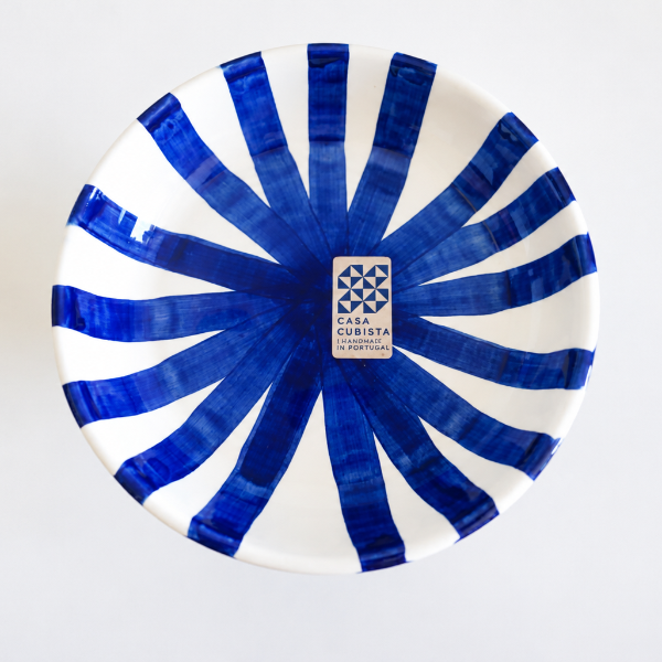 Coupe à pied Casa Cubista en céramique artisanale – Ø 16 x H 10 cm ✨