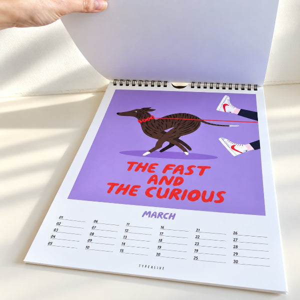 Calendrier mural « Dogs » n° 3 – Petisfaction