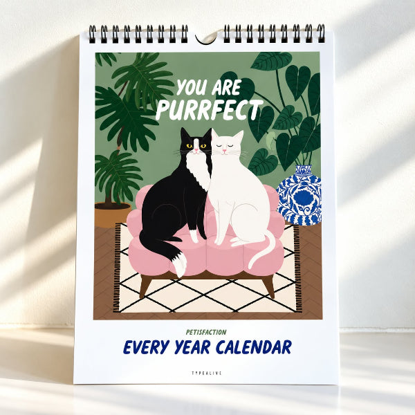 Calendrier mural « Chats » – Petisfaction