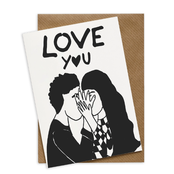 Carte de vœux I Love You – Helen B ❤️ Carte illustrée