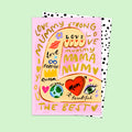 Carte pliante Mum The Best – Eleanor Bowmer 💖 Avec enveloppe