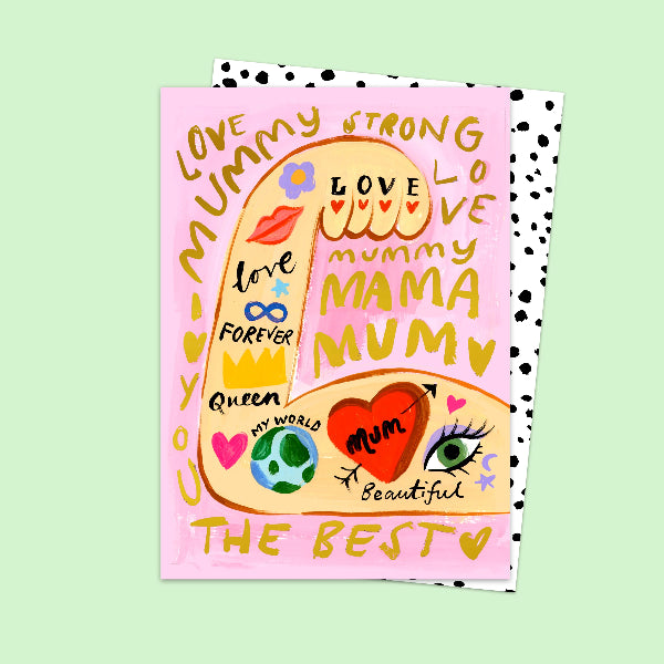 Carte pliante Mum The Best – Eleanor Bowmer 💖 Avec enveloppe