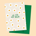 Carte postale La vie est belle – Cherry | Atelier Yuzu