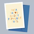 Carte postale Papa – Atelier Yuzu 💙 Carte A6