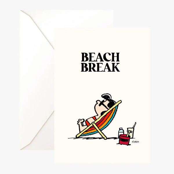 🏖️ Carte Double Peanuts « Beach Break » avec Snoopy