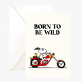 🏍️ Carte Double Peanuts « Born to Be Wild » avec Snoopy