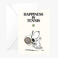🎾Carte Double Peanuts « Happiness Is Tennis » avec Snoopy