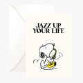 🎷Carte Double Peanuts « Jazz Up Your Life » avec Snoopy