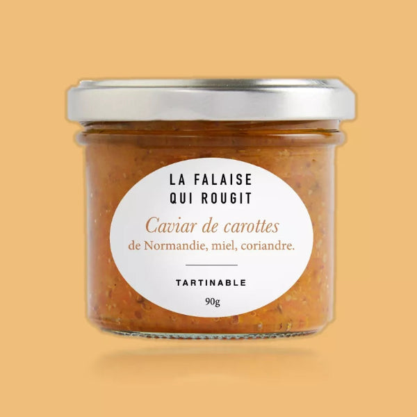 Caviar de carottes des sables du Cotentin, miel, coriandre - La Falaise qui Rougit