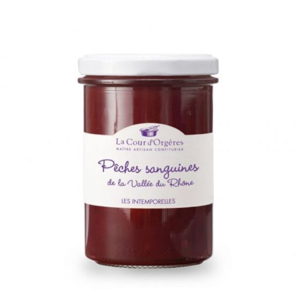 Confiture de Pêches Sanguines de la Vallée du Rhône 250g – La Cour d’Orgères | Confiture Artisanale