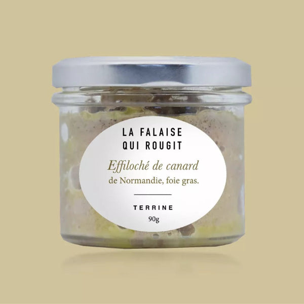 Effiloché de canard de Normandie, foie gras - La Falaise qui Rougit