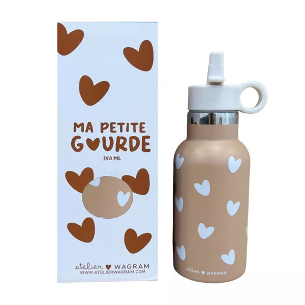 Gourde enfant – Atelier Wagram motif cœur