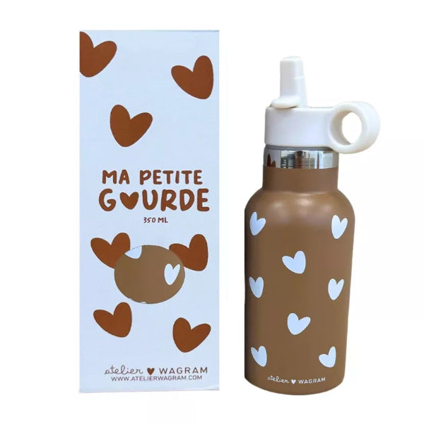 Gourde enfant – Atelier Wagram motif cœur