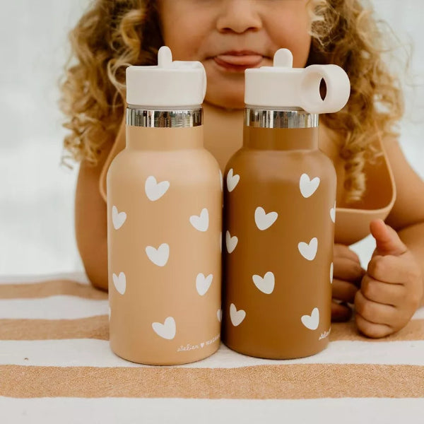 Gourde enfant – Atelier Wagram motif cœur