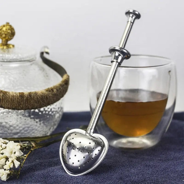 Infuseur à Thé Télescopique Cœur – Accessoire pour Thé en Feuilles