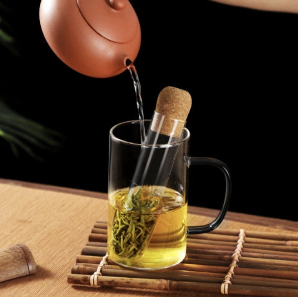 Infuseur à Thé en Tube de Verre – Accessoire pour Thé en Feuilles