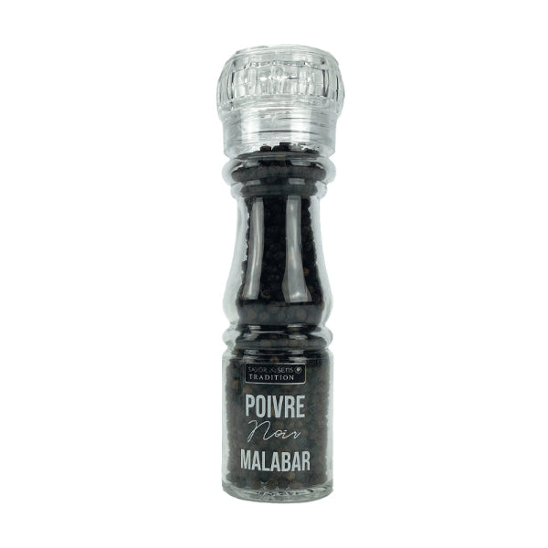 Moulin à Poivre Noir Malabar des Indes Rechargeable – Poivre d’Exception