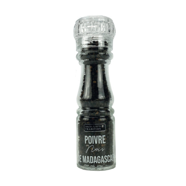 Moulin à Poivre Noir de Madagascar Rechargeable – Poivre Aromatique