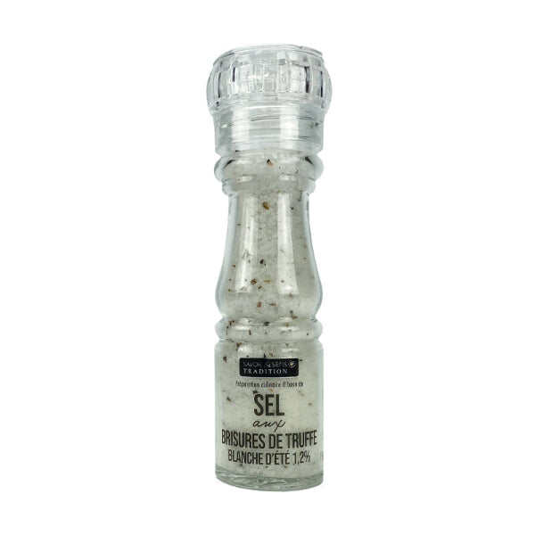 Moulin à Sel aux Brisures de Truffe Blanche d’Été Rechargeable – Saveur Raffinée