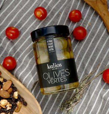 Olives Vertes à l’Huile d’Olive Kalios – Chalkidiki – 290 g