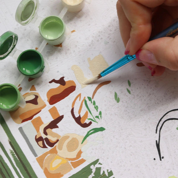 Coffret peinture au numéro - Petit Pinceau - Boulangeries Parisiennes par Ananya Bhandari