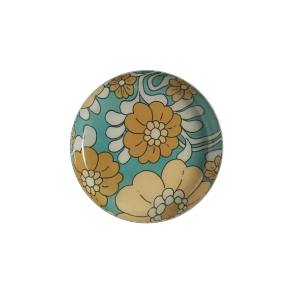 🌸✨ Plateau Rondo 10 cm – Plateau Décoratif en Métal Émaillé