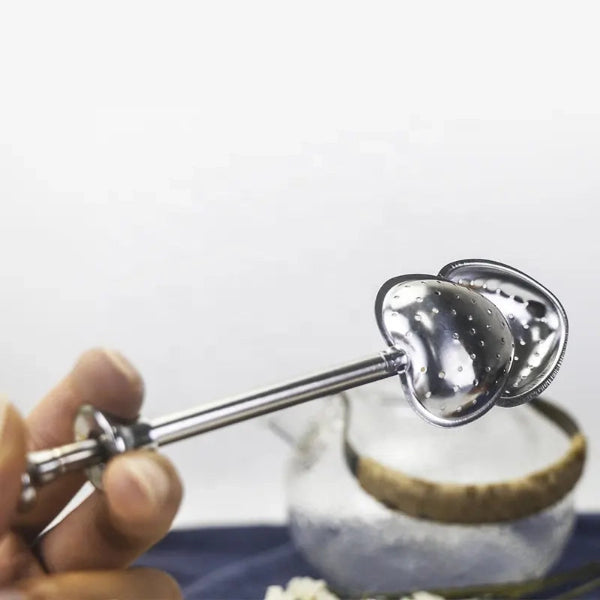Infuseur à thé télescopique en forme de cœur