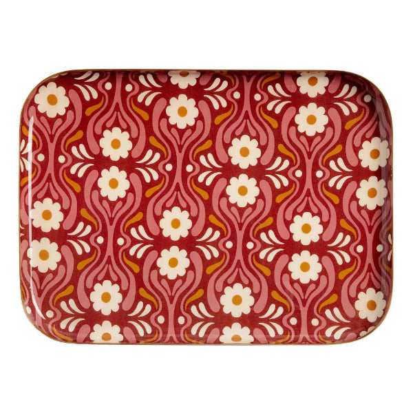 🌸✨ Plateau Guest  – Plateau Bohème Chic en Métal Émaillé