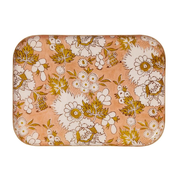 🌸✨ Plateau Guest  – Plateau Bohème Chic en Métal Émaillé