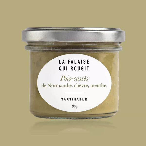 Délices de pois-cassés de Normandie, chèvre, menthe - La Falaise qui Rougit