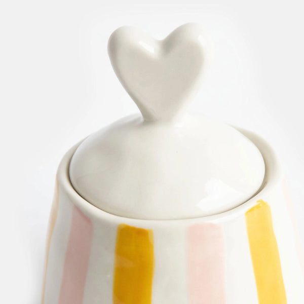 Pot de rangement/sucrier en grés Caroline Gardner