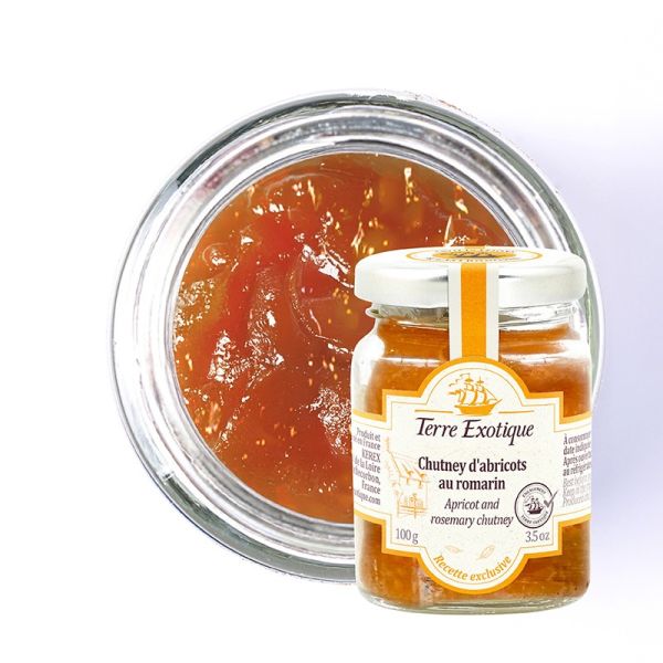 Chutney d’Abricots au Romarin Terre Exotique – Condiment Sucré Salé