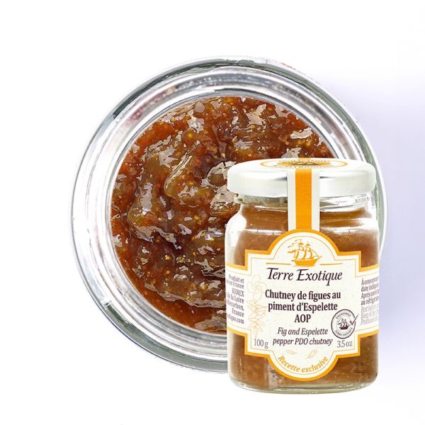 Chutney de Figues au Piment d’Espelette Terre Exotique – Condiment Gourmet