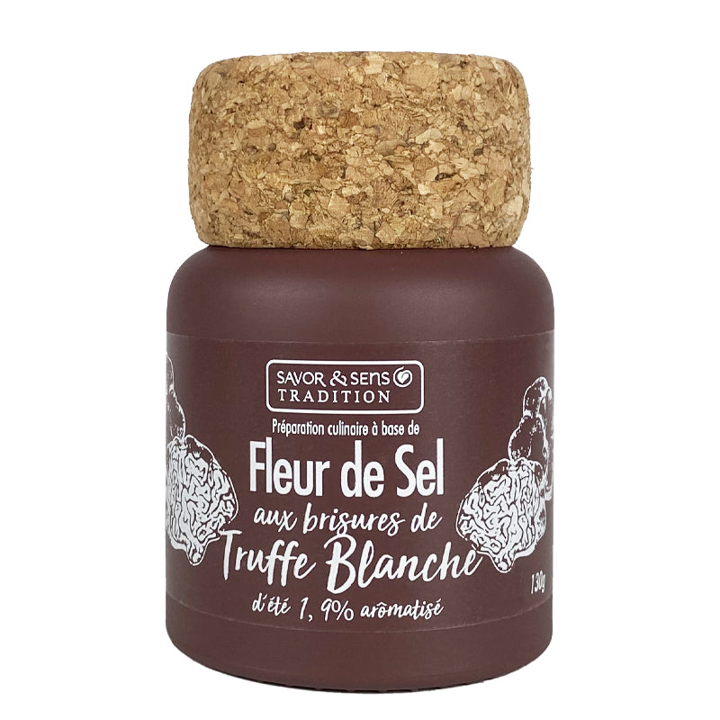 Fleur de Sel à la Truffe Blanche d’Été 1,9 % – Sel Gastronomique