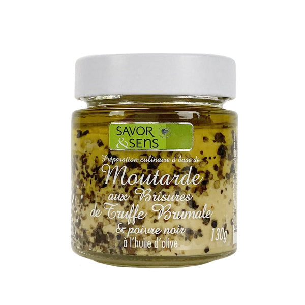 Moutarde à la Truffe Brumale & Poivre Noir – Condiment Gastronomique