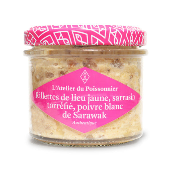 Rillettes de Lieu Jaune Sarrasin Torréfié & Poivre de Sarawak – L’Atelier du Poissonnier – 90 g