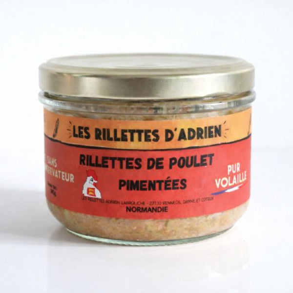 Rillettes de Poulet Pimentées de Normandie – Adrien & Cie – 180 g