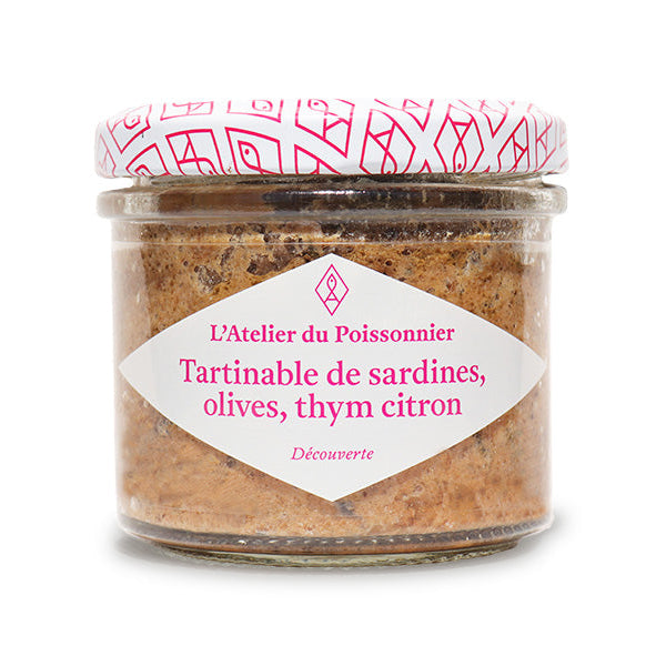 Rillettes de Sardine Thym & Citron – L’Atelier du Poissonnier – 90 g