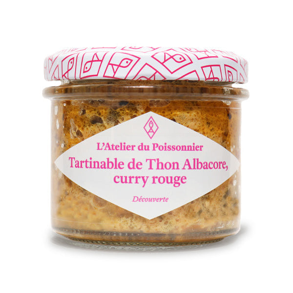 Rillettes de Thon Albacore au Curry Rouge – L’Atelier du Poissonnier – 90 g