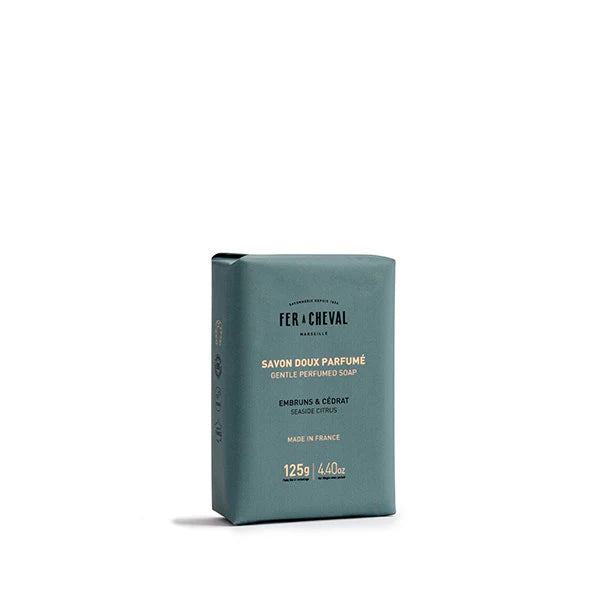 🫧 Savon de Marseille Embruns & Cédrat – Fer à Cheval Surgras 96% Naturel 🌊🍋