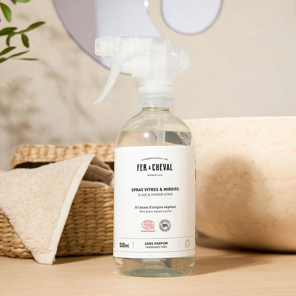 Spray Vitres & Miroirs – Fer à Cheval 500 ml 🌿